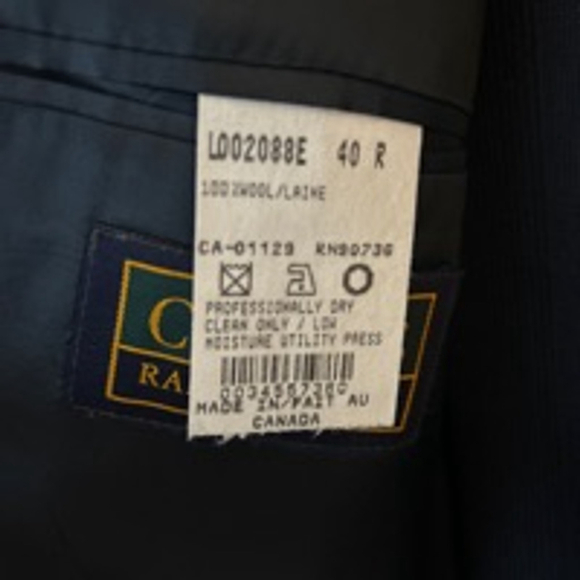 🌿Ralph Lauren Chaps men’s 40R navy suit🌿 - Picture 4 of 14